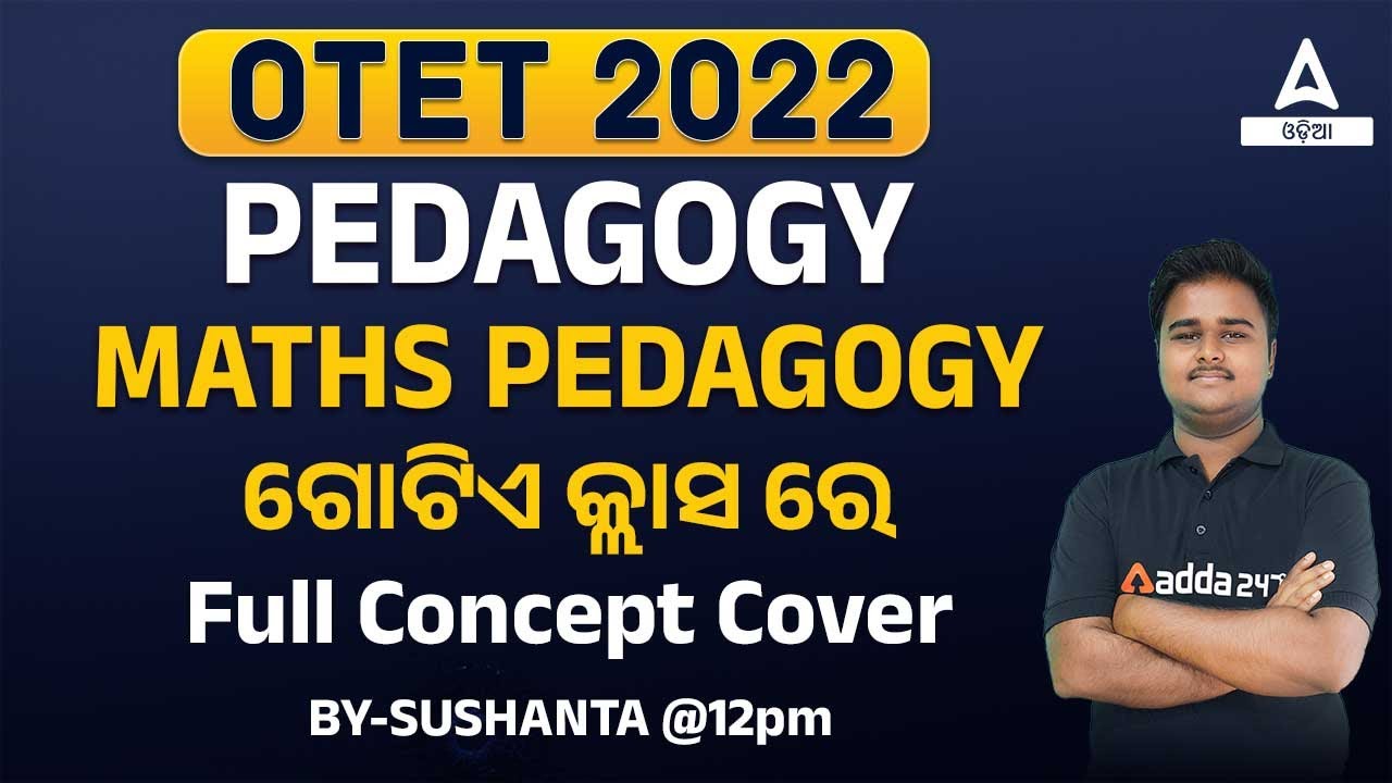 Odisha TET 2022 | Maths Pedagogy Class | Full Concept Cover