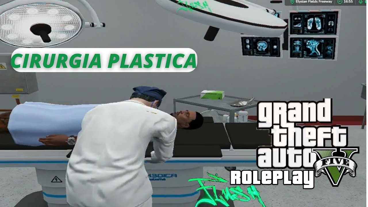 GTA RP - MEDICO CIRURGIAO - FAZENDO UMA PLASTICA EM UM PACIENTE NO HP DA CIDADE @flush-rj176