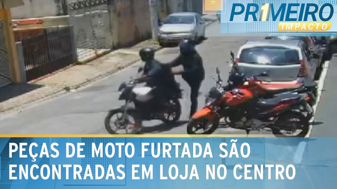 Dono rastreia moto furtada e encontra peças em comércio no centro de SP| Primeiro Impacto (20/11/24)
