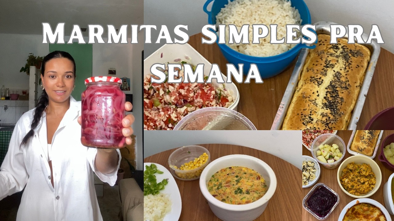 Tudo o que eu cozinho para a semana morando sozinha | meu tempo sozinha + marmitas