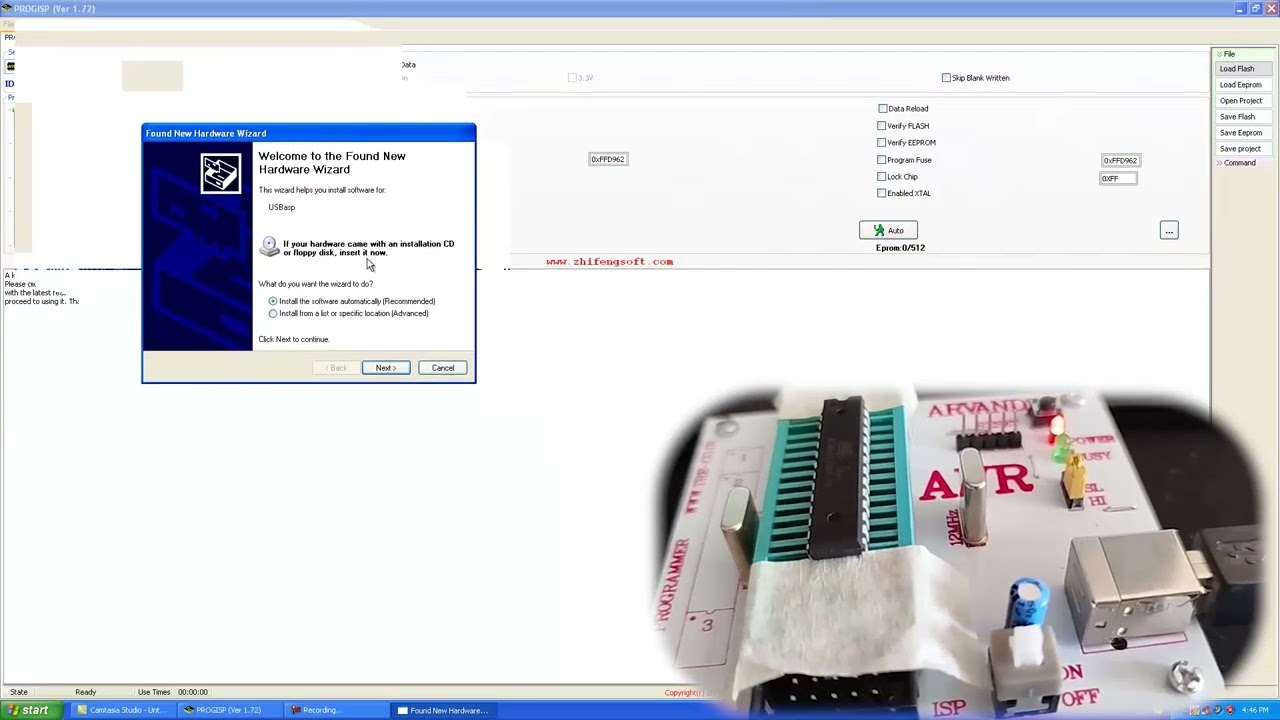آموزش پروگرام کردن میکروکنترولر های avr با استفاده از فایل hex و پروگرامر اروند