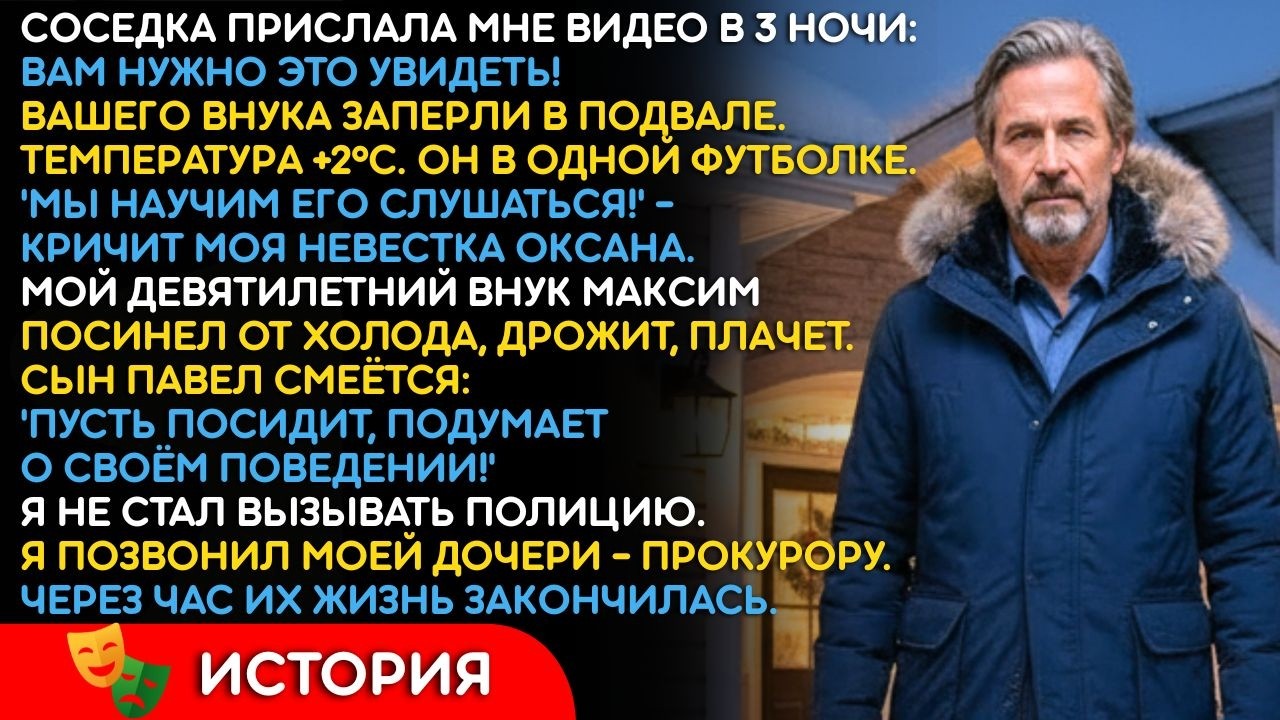 Получил Видео: Внук Заперт В Подвале При +2°C. Я Не Вызвал Полицию. Я Позвонил Тому, Кого Боятся...