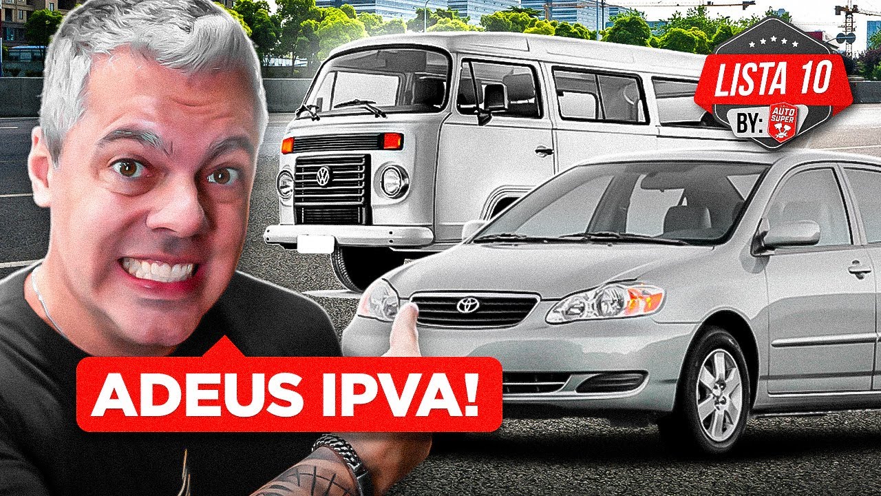 ISENTOS, BARATOS e CONFIÁVEIS!?🚨 10 CARROS PARA NÃO PAGAR MAIS IPVA!