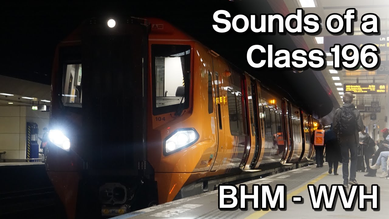 Class 196 sounds from Birmingham New Street to Wolverhampton (via Aston)