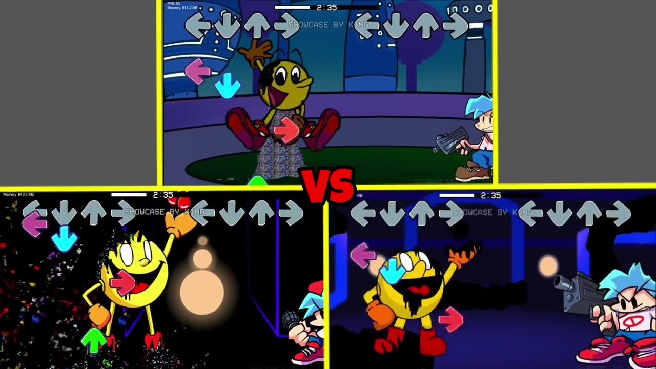 Friday Night Funkin' Every Pibby Pacman Till Now | Pibby X FNF Mod