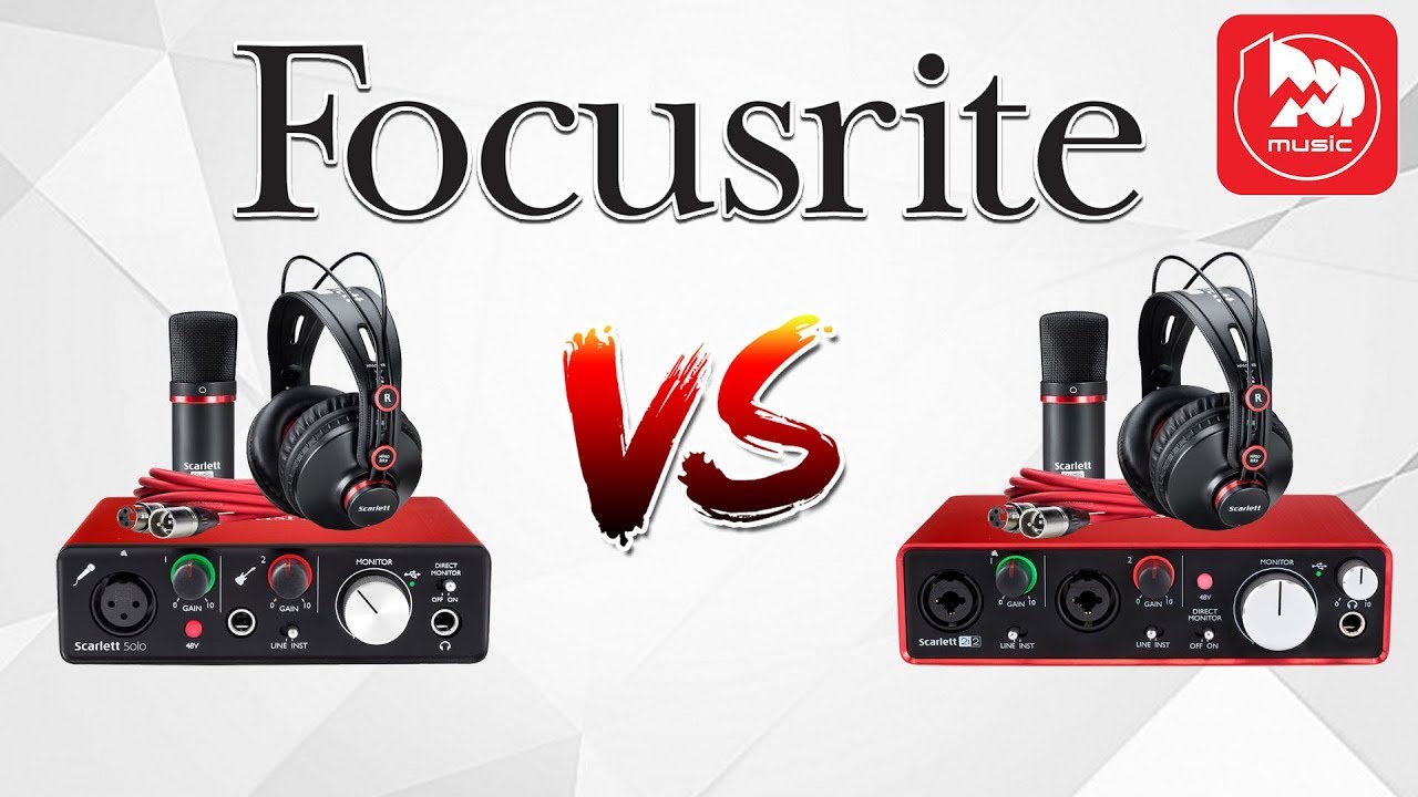 Комплекты для записи Focusrite Scarlett Solo Studio 2nd Gen и FOCUSRITE Scarlett Studio 2nd Gen