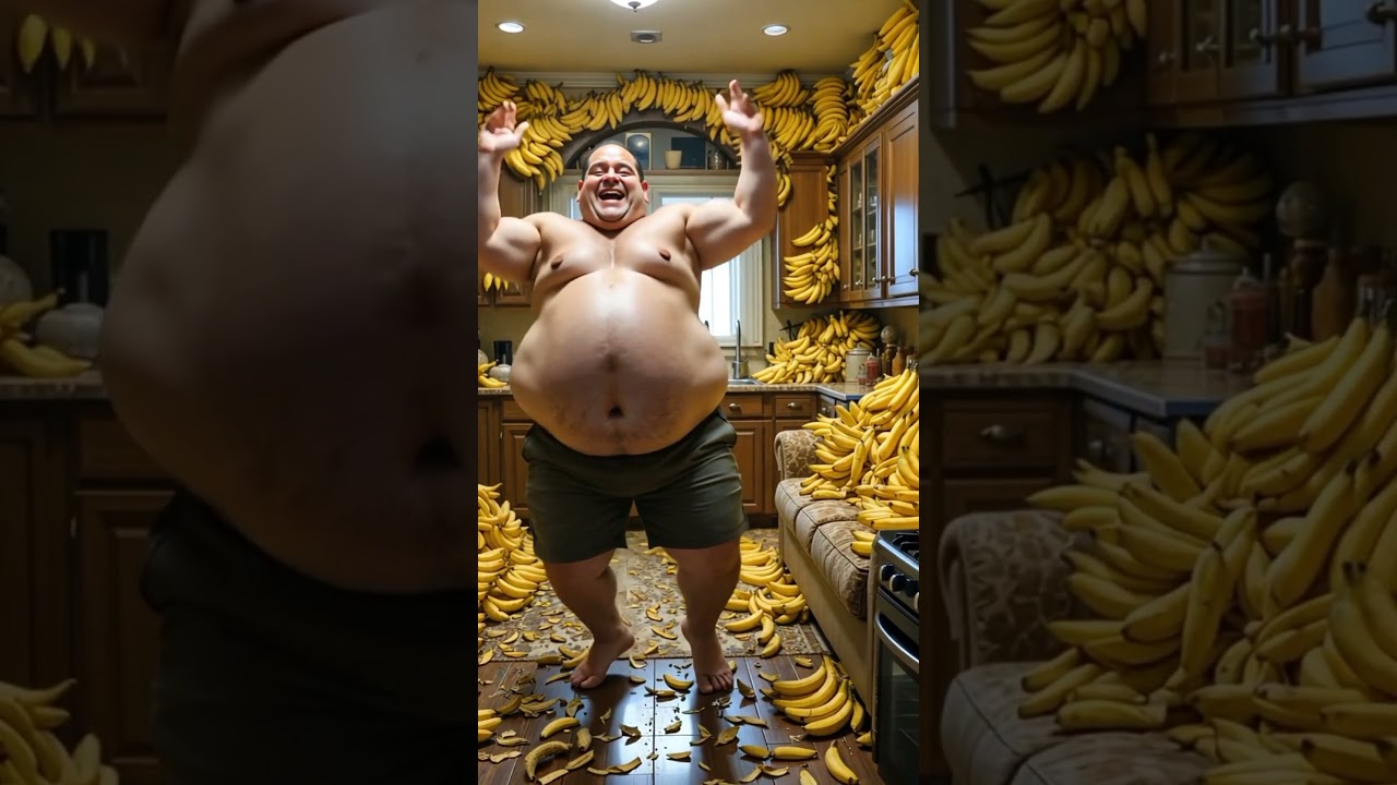 Chicken 🍗 Banana 🍌 funny fat guys 😂😋 #viral #shorts