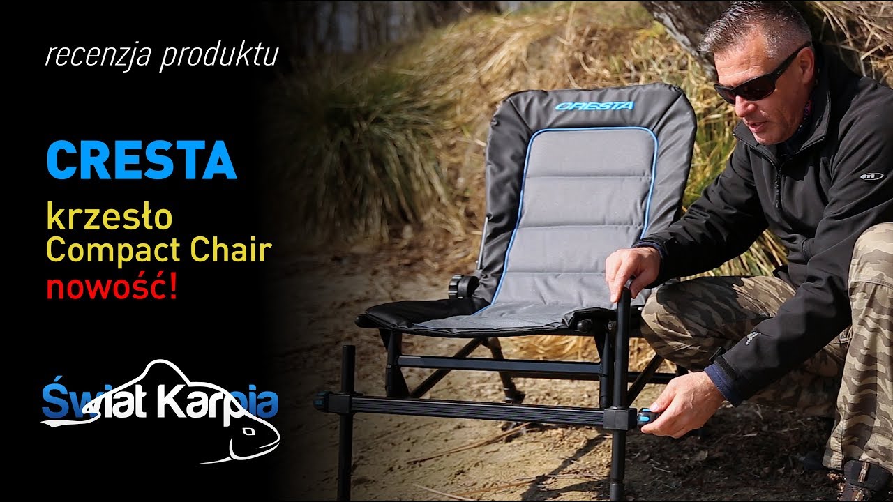Krzesło feeder Cresta Compact Chair z akcesoriami // Recenzja Świat Karpia