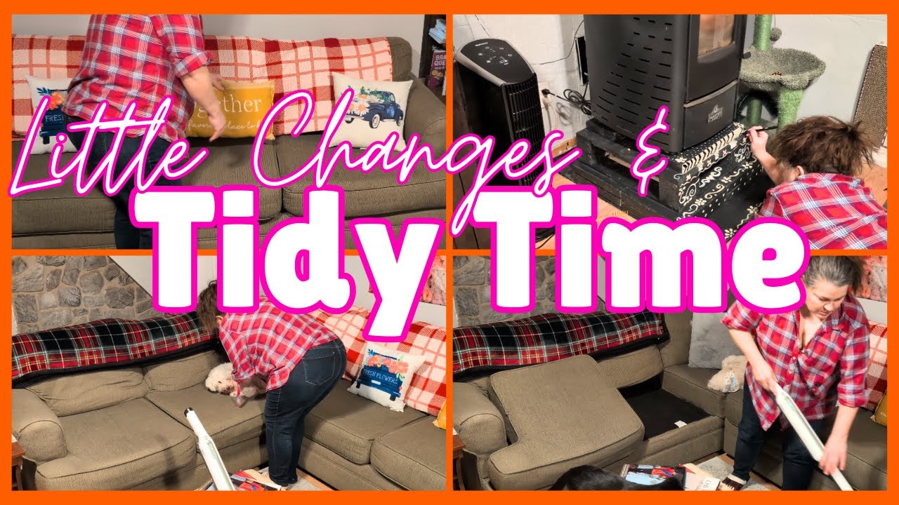 Clean with me living room and Simple Decor Changes
