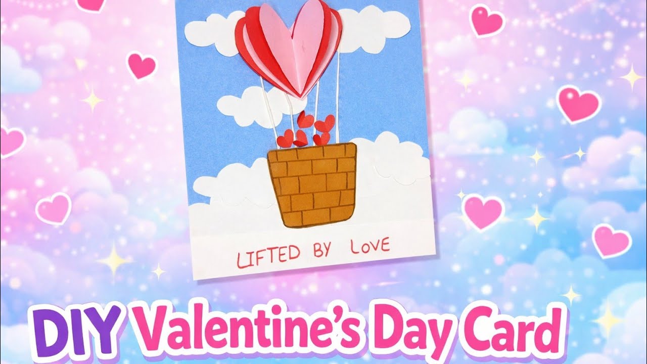 DIY Valentine’s Day Card | Easy Paper Craft | Handmade with Love 💖
