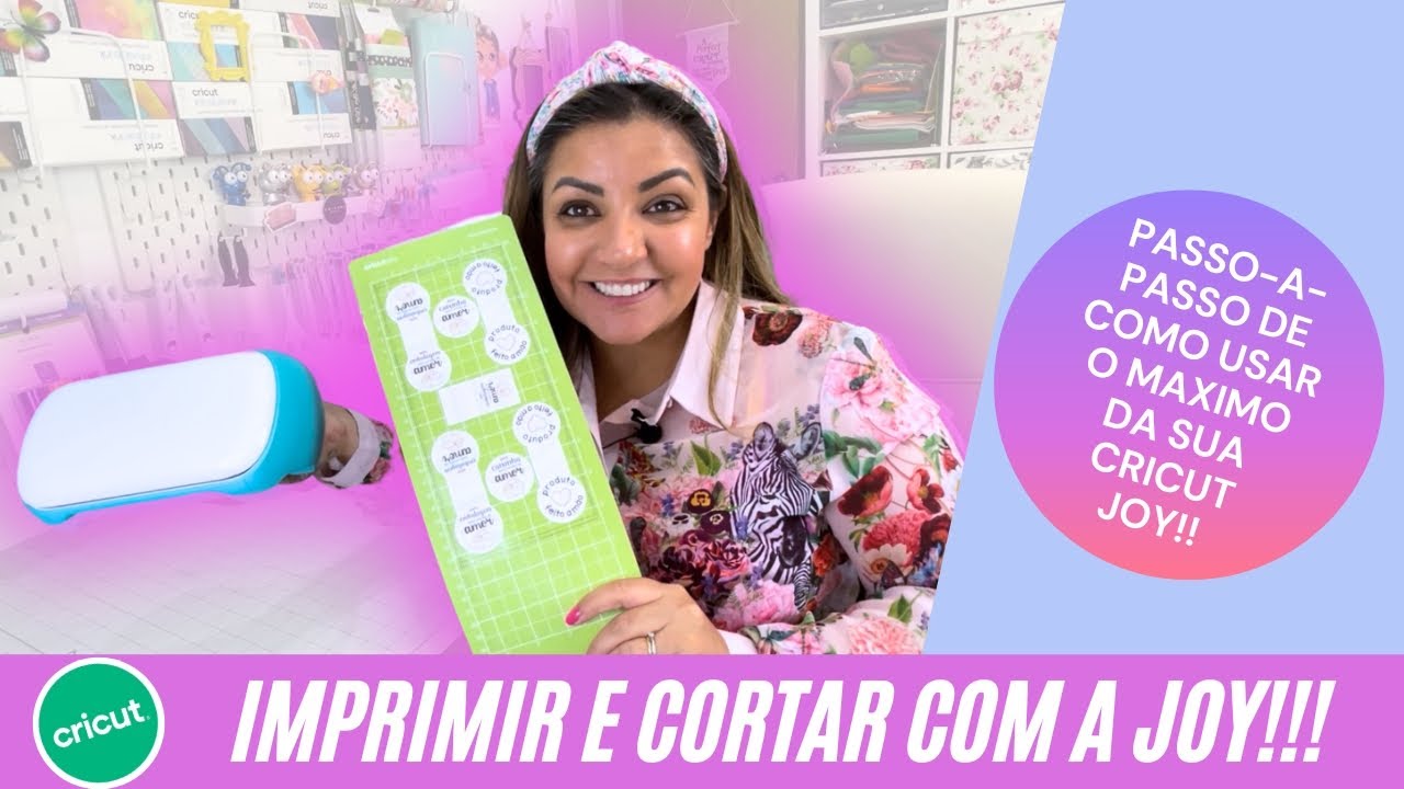 Imprimir e cortar com a Cricut JOY!Isso mesmo vamos fazer adesivo com a Cricut JOY!Tudo em portugues