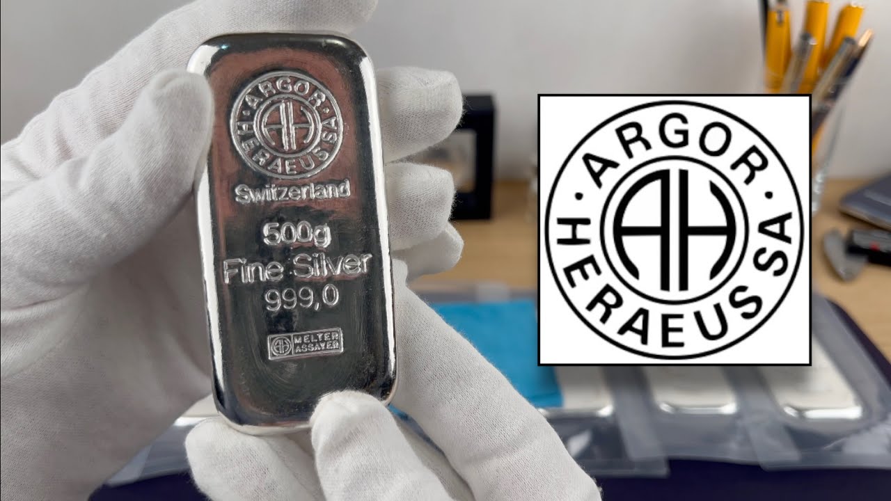 Argor Hereaus 500g - půl kila čistého stříbra ze Švýcarska