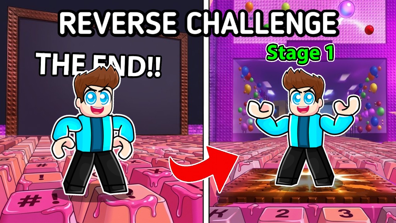 +1 KEYBOARD REVERSE CHALLENGE IN ROBLOX !!