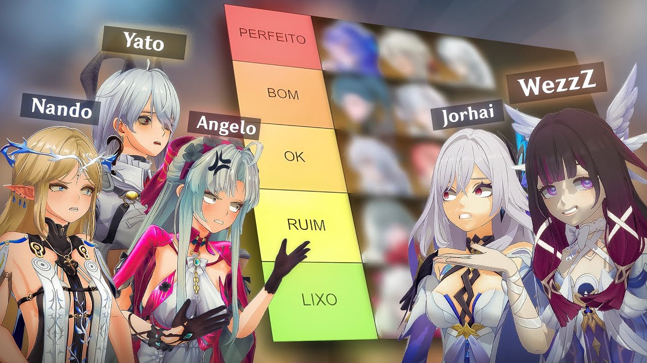 Chamamos Jogadores de GENSHIN pra fazer a PIOR TIER LIST de WUTHERING  @WezzZ @Apenas Yato