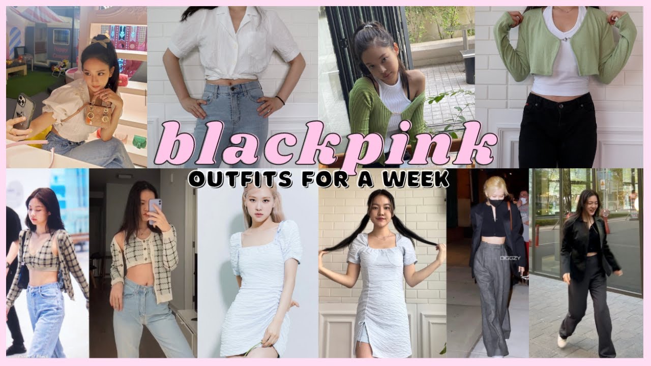 I dressed like BLACKPINK for a week! |KPOP idol inspired outfits| korea shopping vlog