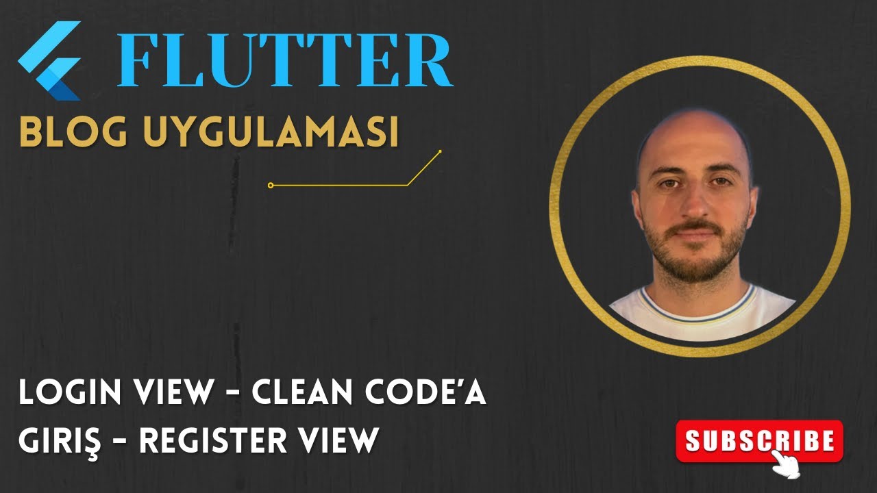 Flutter - Blog App Login View - Clean Code'a Giriş - Register View