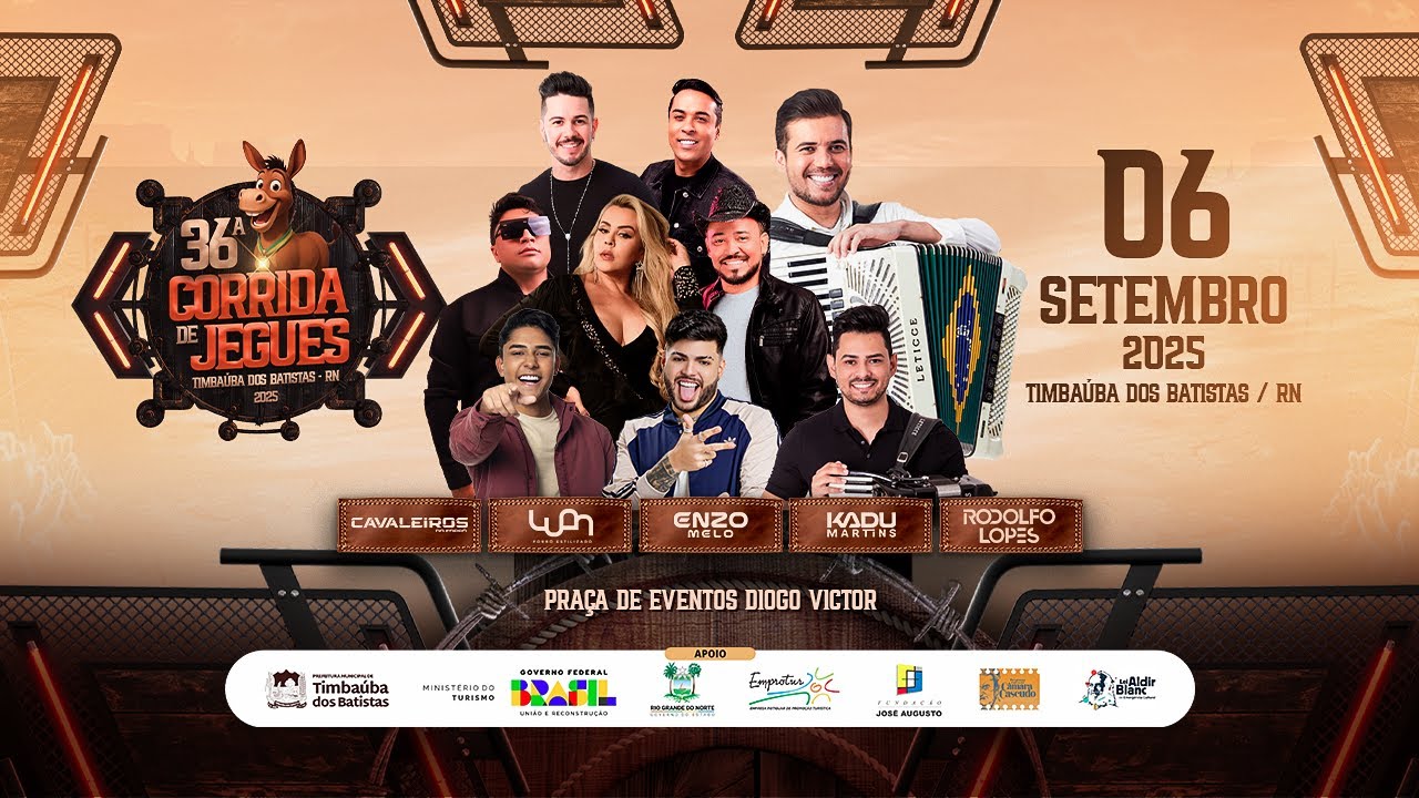 36ª CORRIDA DE JEGUE 2025 - C. DO FORRÓ | LUAN ESTILIZADO | ENZO MELO | KADU MARTINS  🔴AO VIVO🔴
