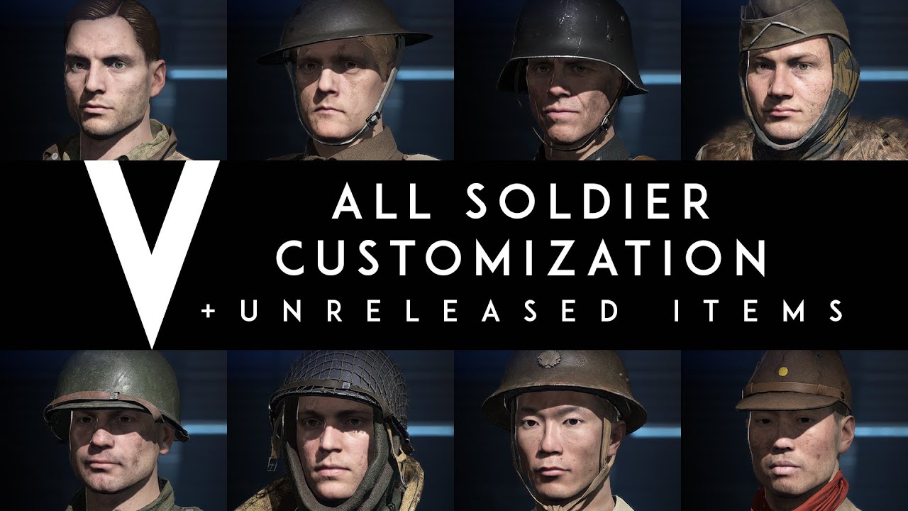 Battlefield V ALL Soldier Customization Showcase