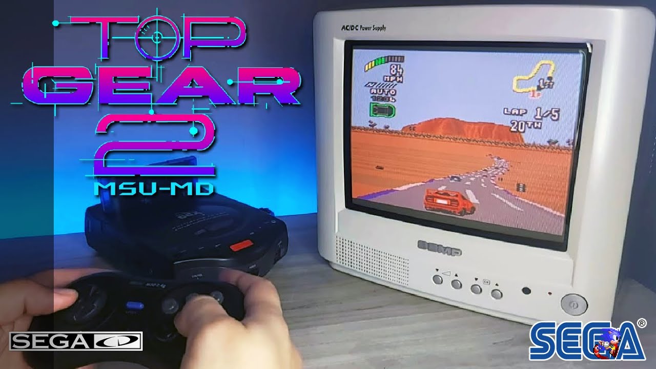 Top Gear 2 (MSU-MD) - Sega Genesis CDX Gameplay