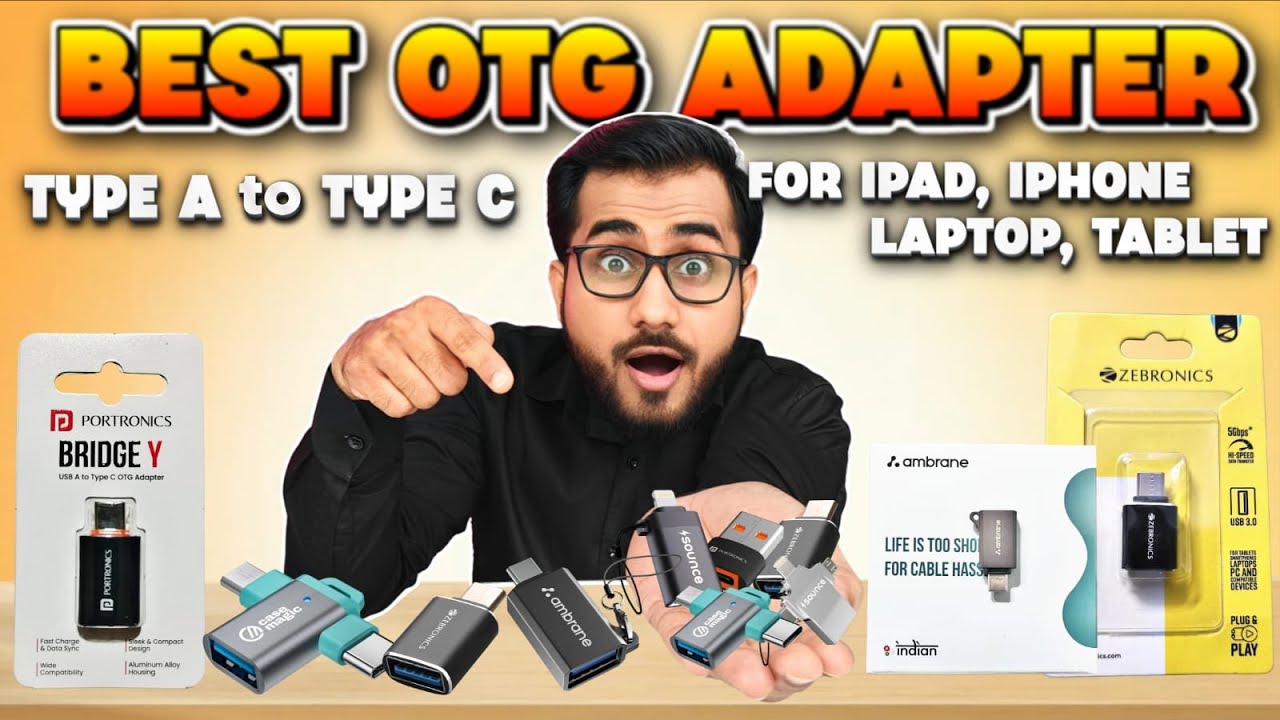Best OTG Adapter Type C | Type A to Type C Converter | OTG Adapter for iPhone Mac, Tablet