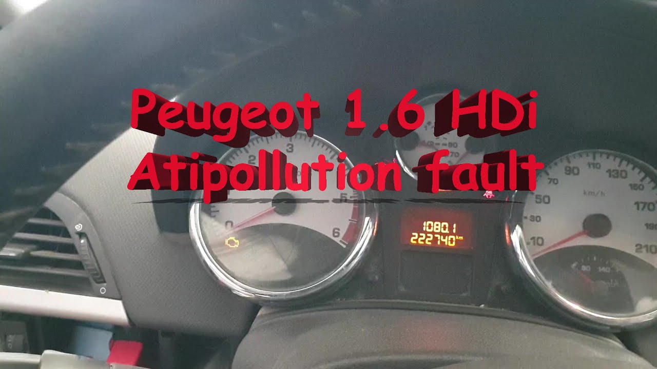 Peugeot 207, ошибка защиты от загрязнения