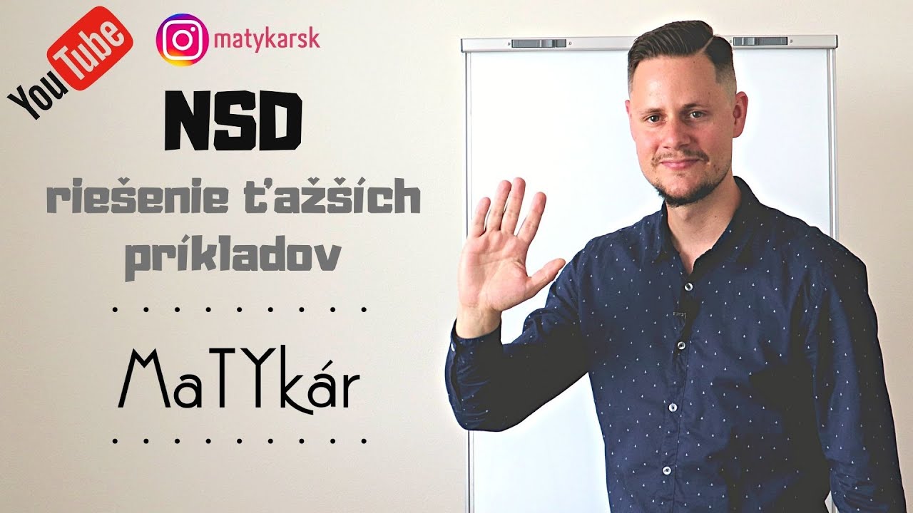 NSD | najväčší spoločný deliteľ - príklady