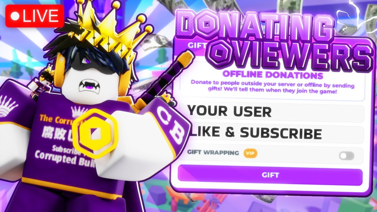🔴 PLS DONATE LIVE | Donating ROBUX as a VTuber! | Spin the Wheel |🎁TTS ON