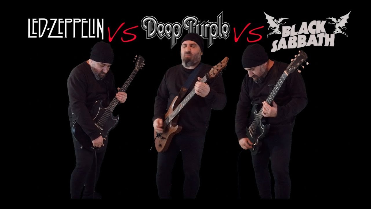 Led Zeppelin VS Deep Purple VS Black Sabbath (Guitar Riffs Battle)