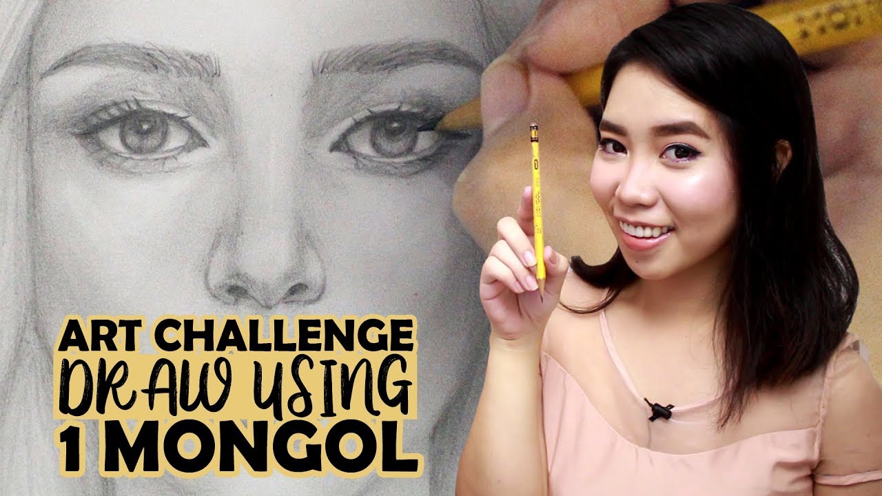 Art Challenge: Draw a Portrait Using 1 Mongol Pencil | Philippines