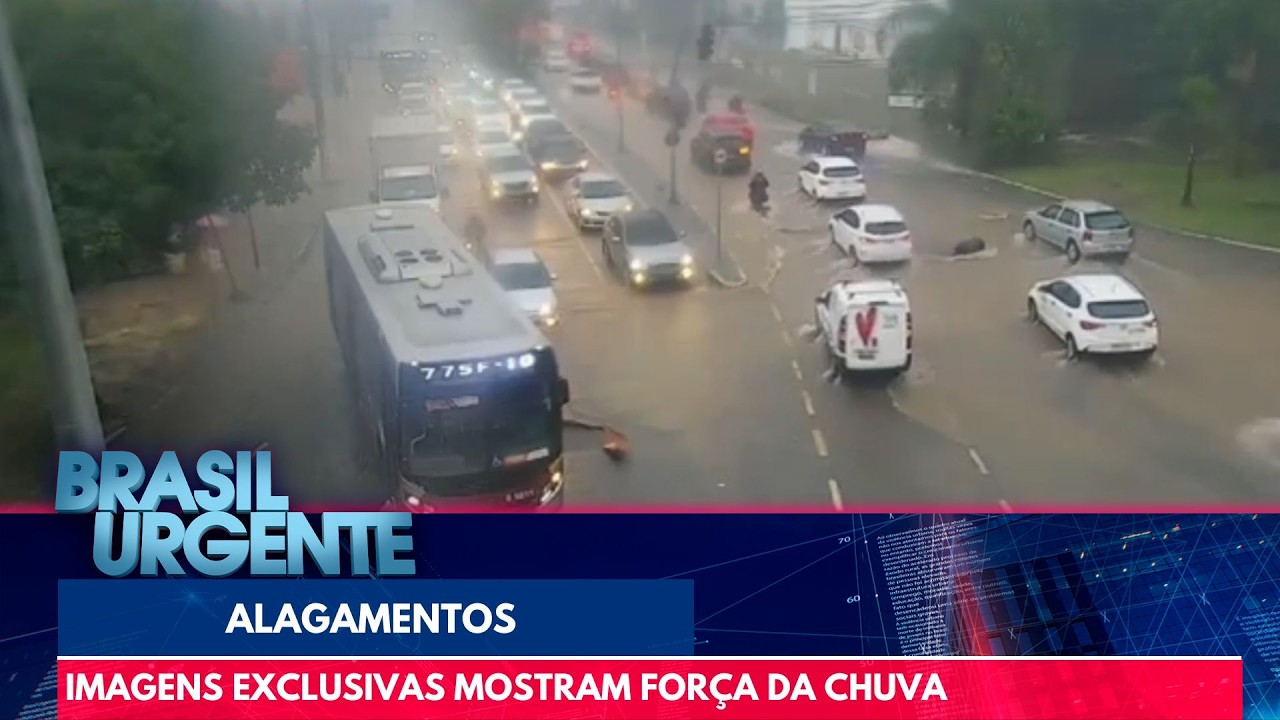 Veja imagens das chuvas que atingem São Paulo | Brasil Urgente
