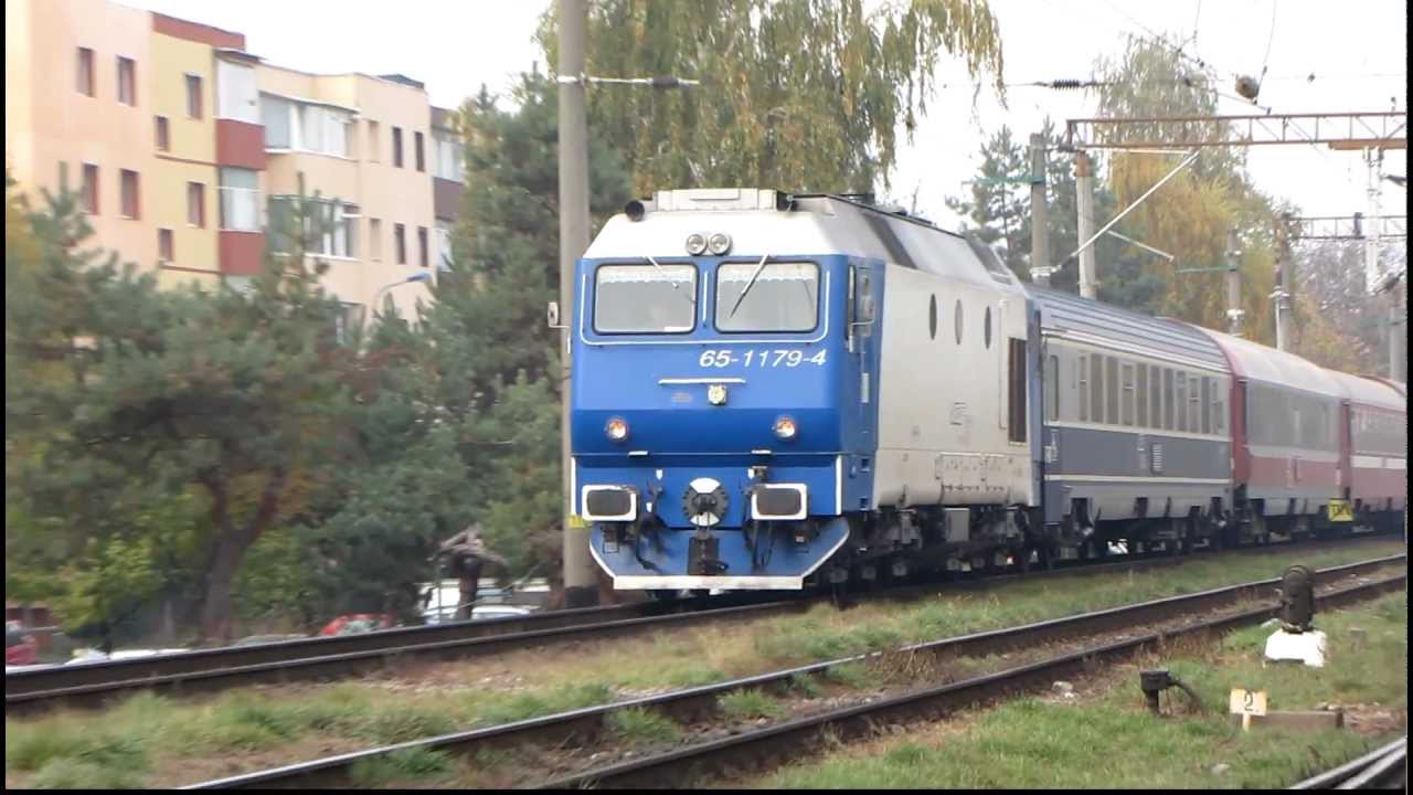 Intrarea Trenului Rapid 826 in gara Brasov + EA