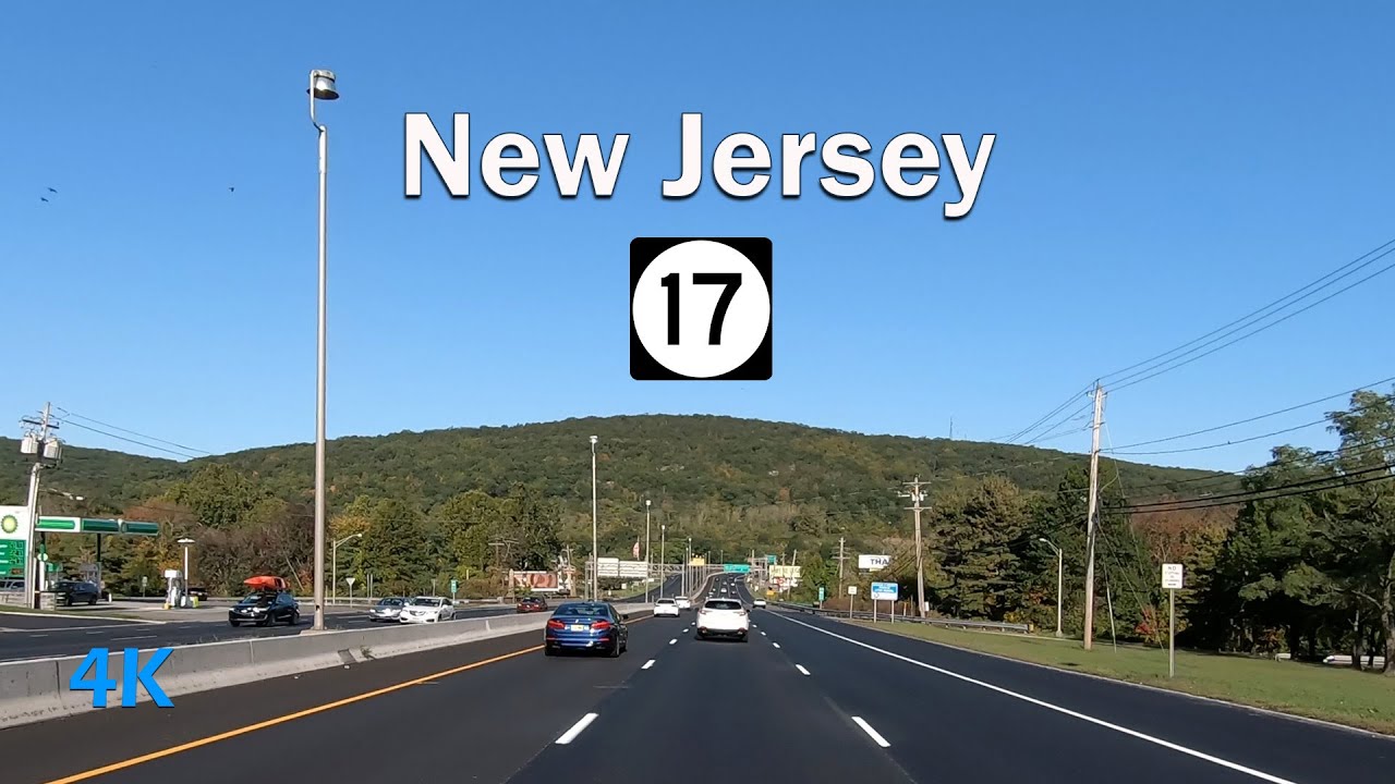 NJ Route 17 Northbound from Route 3 to I-287 (Rutherford to Mahwah)