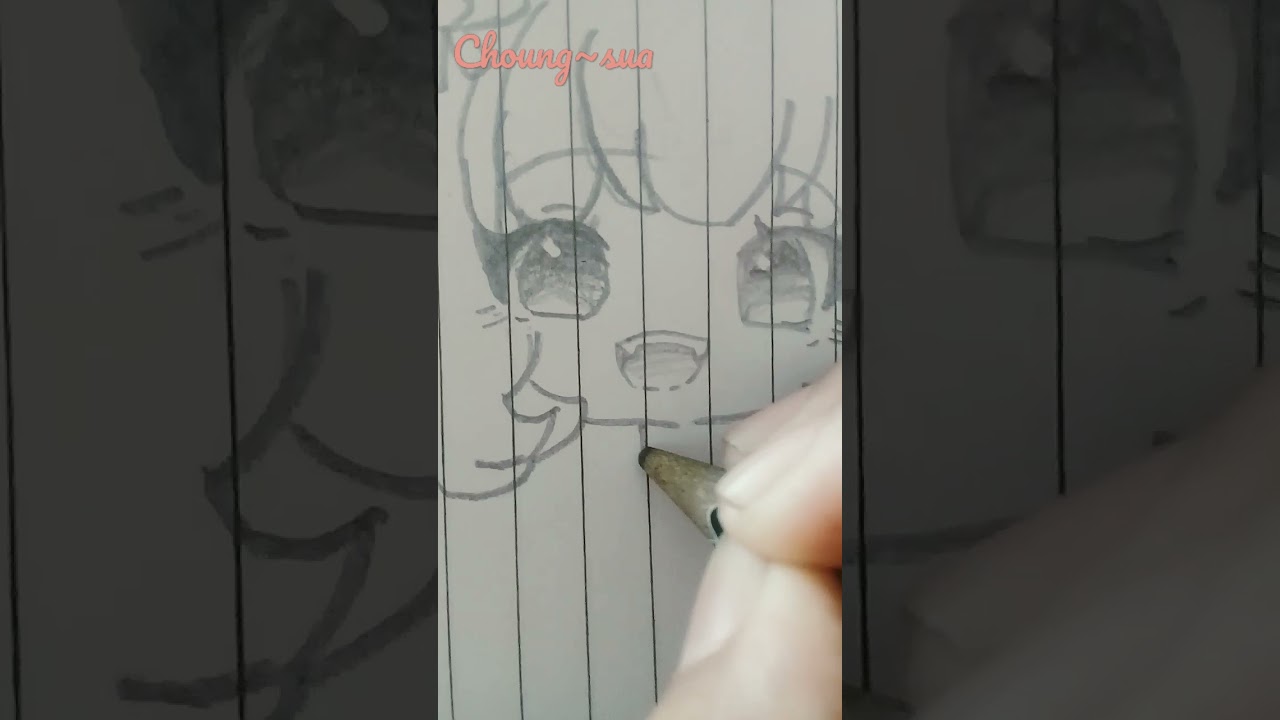 Drawing anime chibi@choungsua123 #edit #drawing #fypシ #chibi #bad #kawaii #subscribe #like #komen