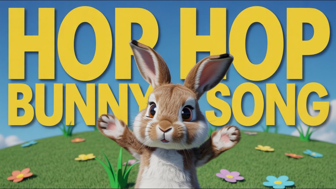 Bunny Hide and Seek Song | Cute Rabbit Nursery Rhymes for Toddlers with Fun and Learning
