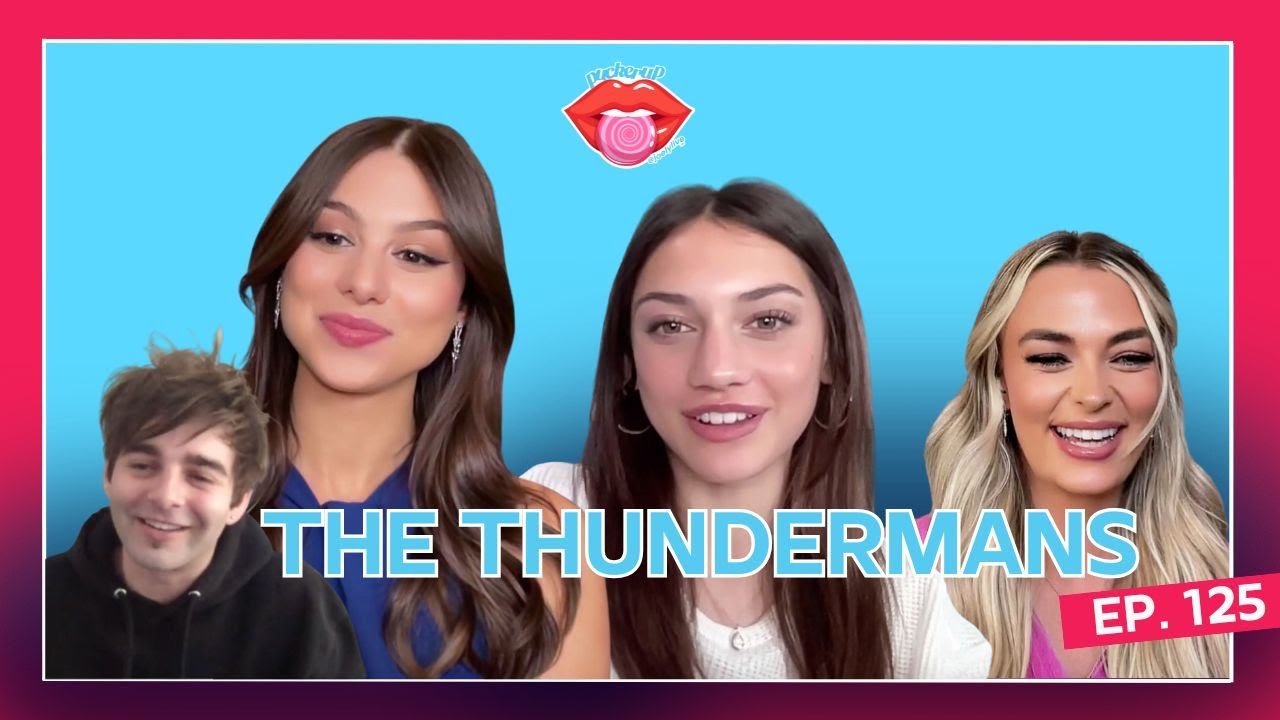 Maya Le Clark, Kira Kosarin, & Jack Griffo THE THUNDERMANS best moments SO FAR | Pucker Up