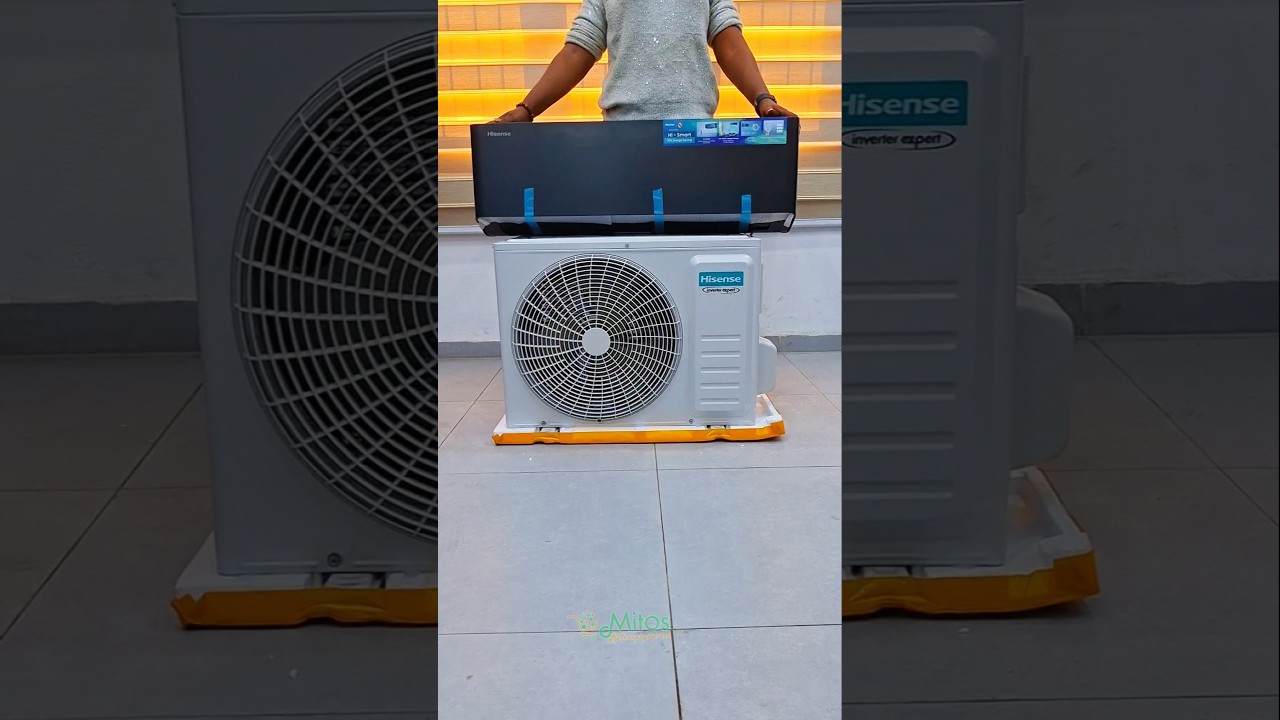 🔥 Boom 🔥 Hisense 1.5hp Inverter Energy Pro X Split Black Mirror AC. #hisenseac #mitosshoppers