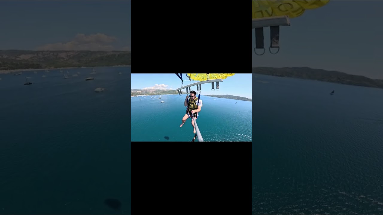 Parasailing in Marmaris Turkey 🇹🇷 Türkiye'de Marmaris'te paraşütle atlama