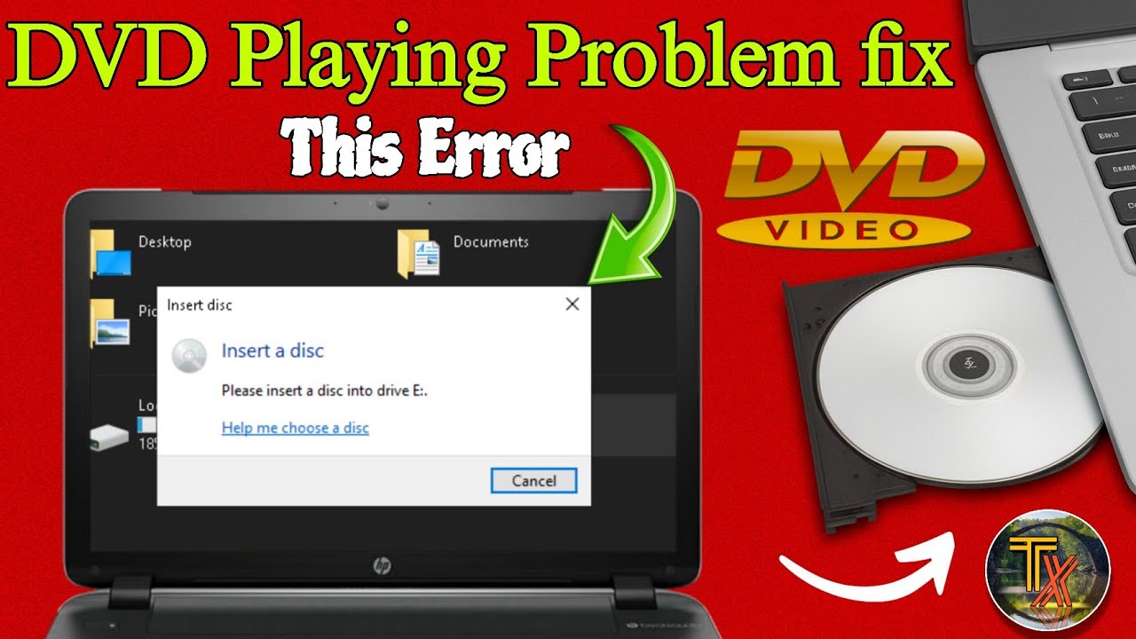 How to Fix Please Insert a Disc into Drive E Error | Laptop DVD Drive Problem Hindi