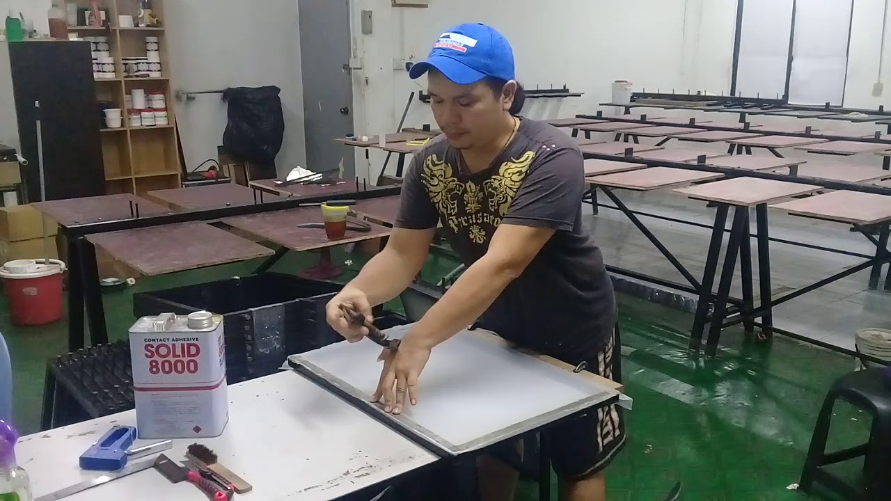 Manual stretching silkscreen block