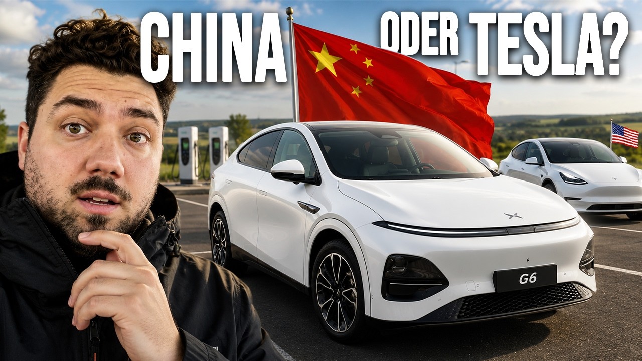 E-Auto aus China? 🇨🇳 Probefahrt mit dem Xpeng G6 und Vergleich mit dem Tesla MY