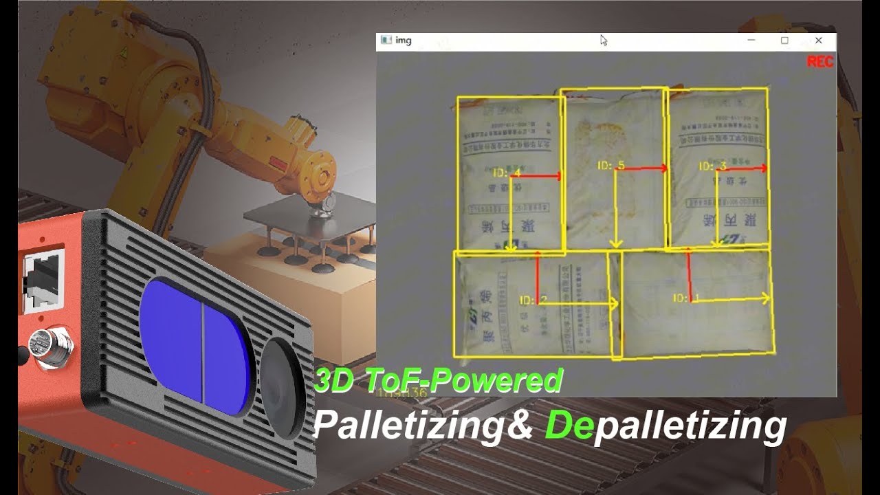3D ToF Camera Powers Smart Palletizing and Depalletizing | Depth Vision for Robotics