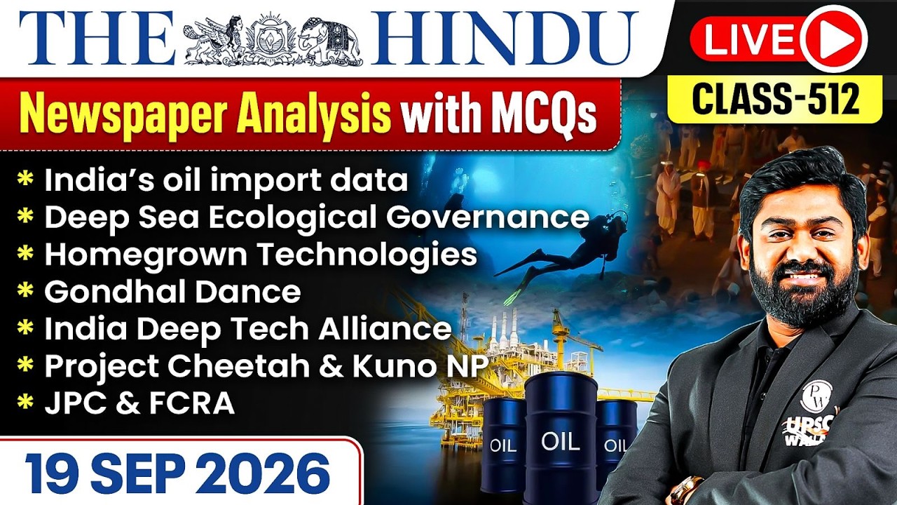 The Hindu Analysis - 19th September | The Hindu Newspaper Today with MCQs | Aasim Sir
