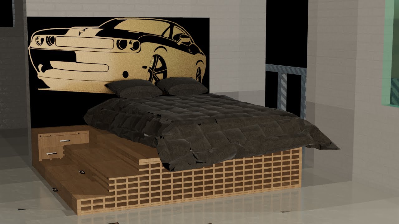👉Curso de modelado de muebles 3d sketchup💻, para Maquinas CNC🔨. #7 Cama y cabezera.