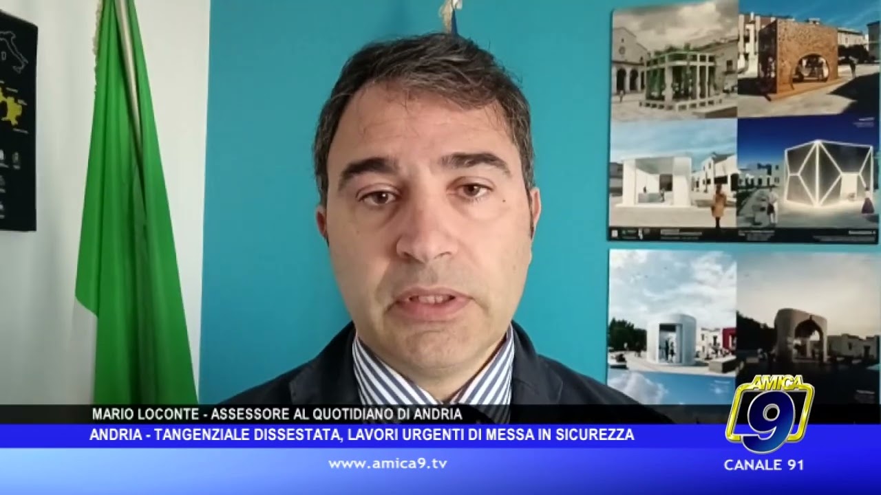 Andria – Tangenziale dissestata, lavori urgenti di messa in sicurezza