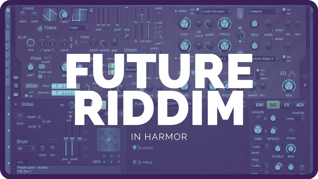 RIDDIM/FUTURE RIDDIM BASS IN HARMOR (AKEOS STYLE) | SOUND DESIGN #5