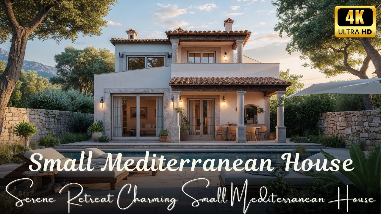 Charming Small Mediterranean House with Veranda: A Serene Retreat