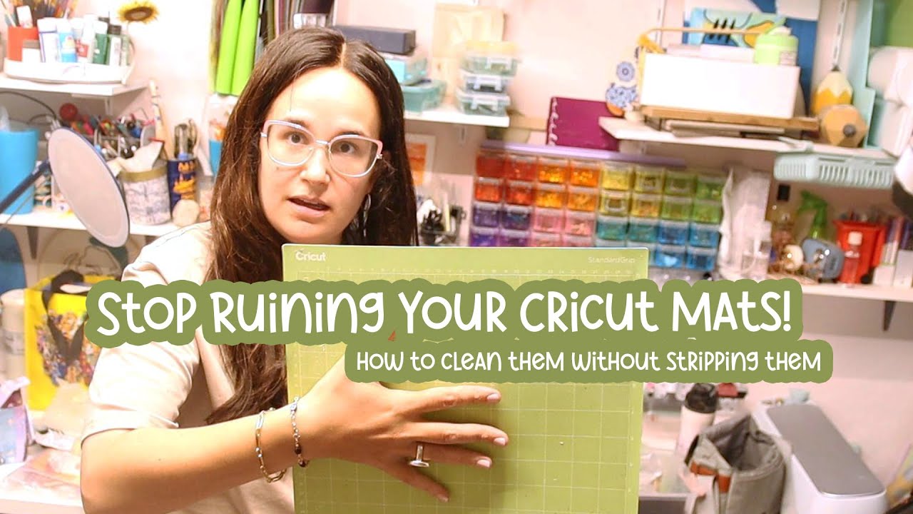 How to Clean a Cricut Mat — Make It Sticky Again FAST! ( works for Green, Blue, Purple & Pink Mats)