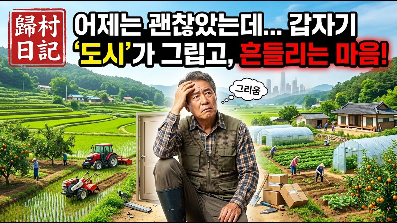 귀촌 후 생각보다 자주 흔들리는 마음ㅣ귀촌 마주하기
