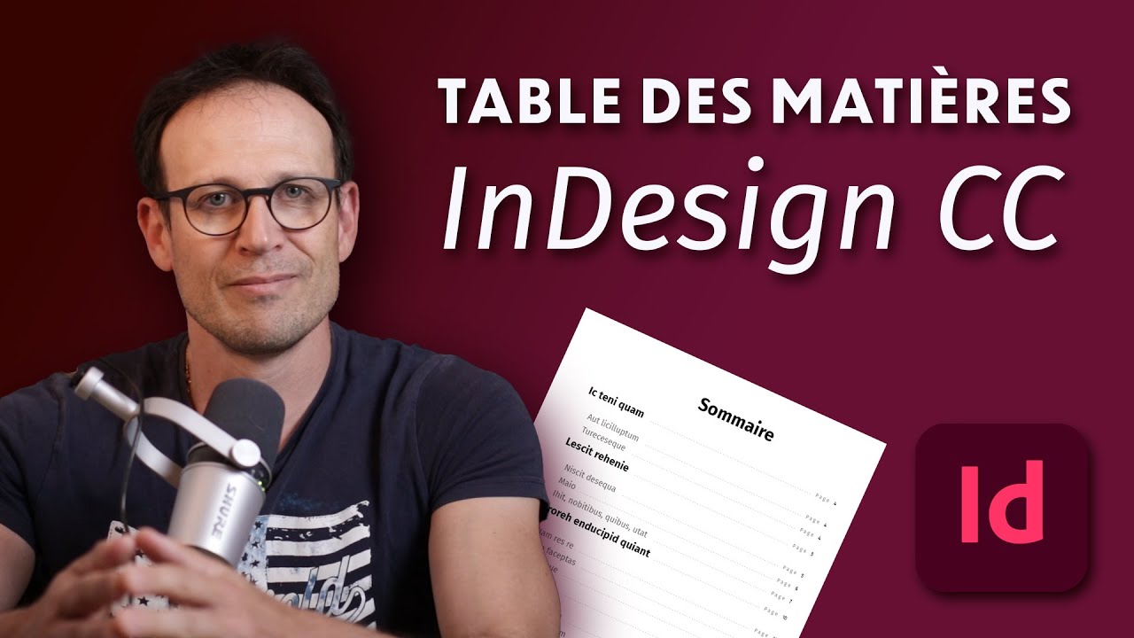 Comment faire une table des matières dans InDesign