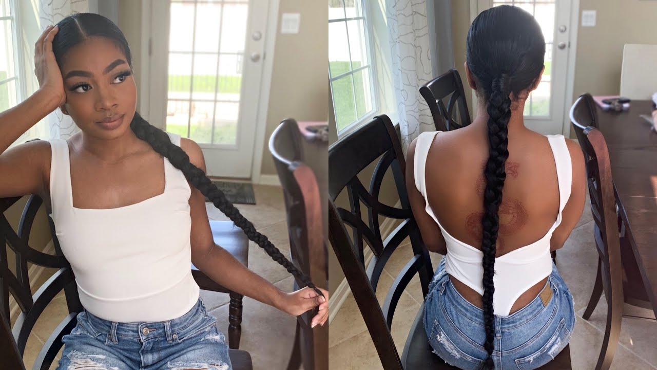 Long Sleek Braid Tutorial (with extensions)